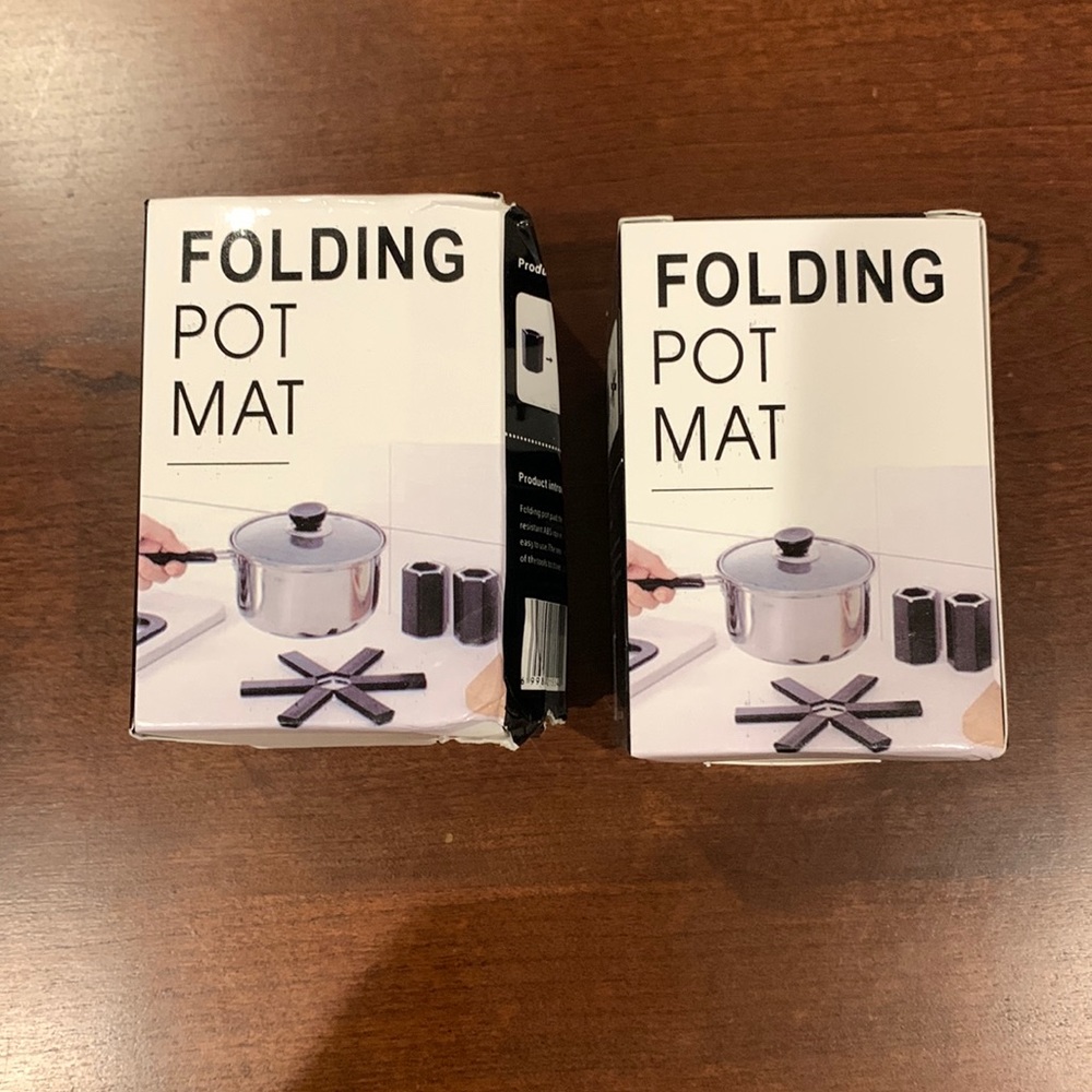 Folding pot mat, set of 2